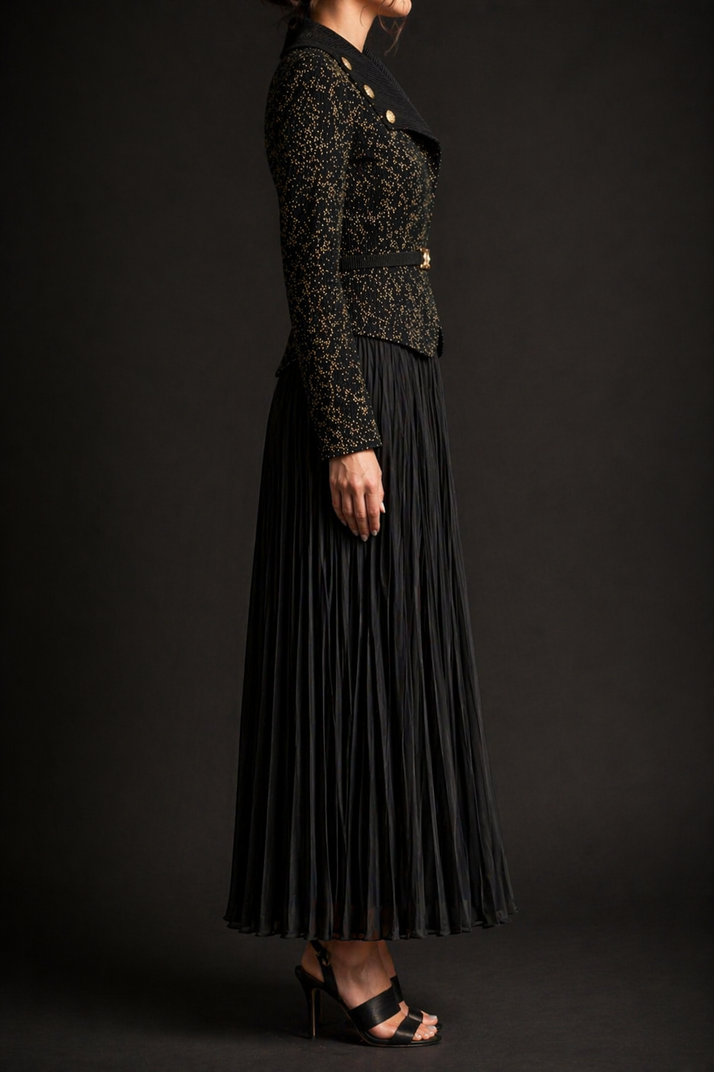 Black Royale Luxe Dress