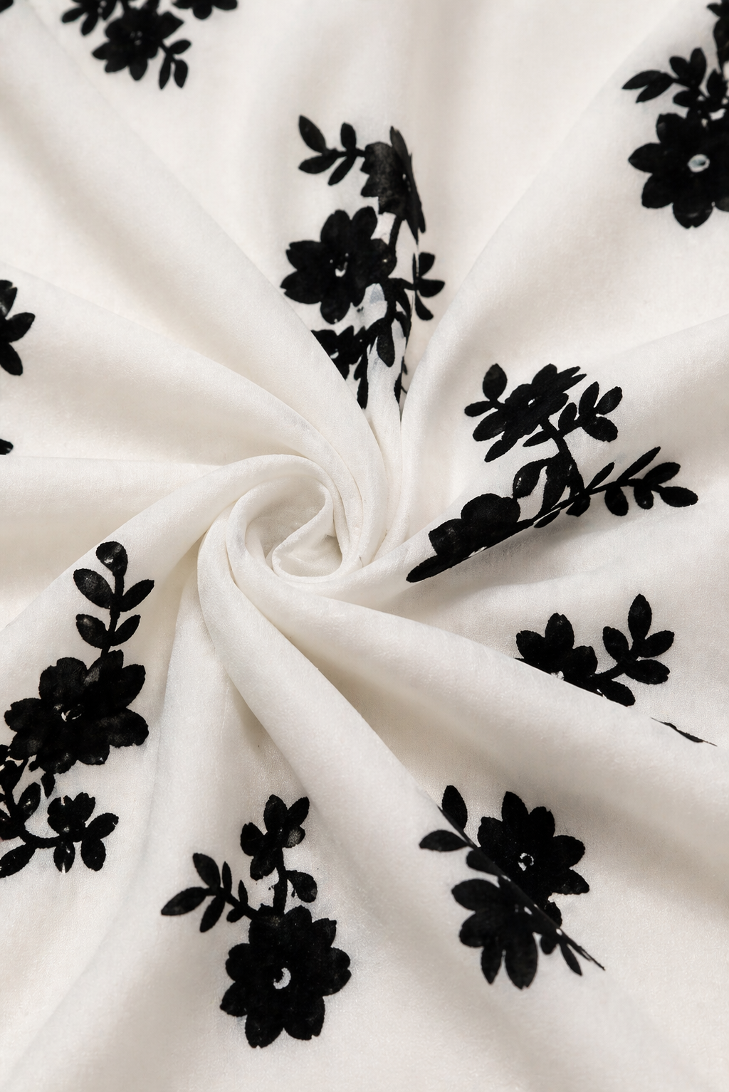 Noir Petal Grace Dress