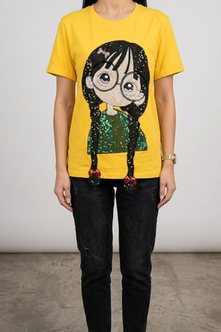 Nerdy Cute Doll Tee