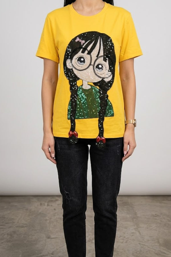 Nerdy Cute Doll Tee
