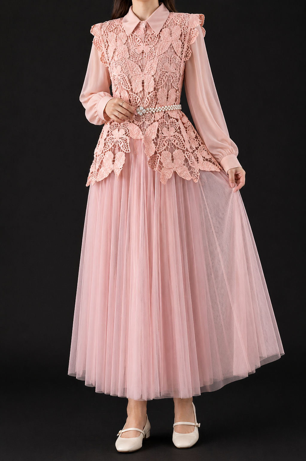 AA-0114 Butterfly Lace Dream Dress