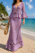 AA 0111C Shore Crochet Dress