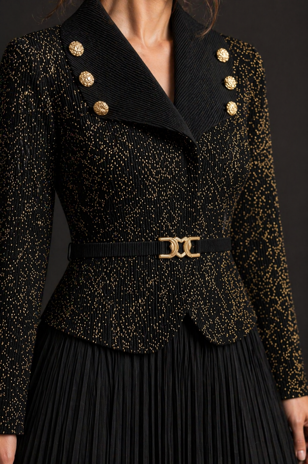 Black Royale Luxe Dress