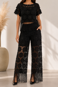 AA 0111F Lace Fringe Co-ord Set