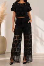 AA 0111F Lace Fringe Co-ord Set
