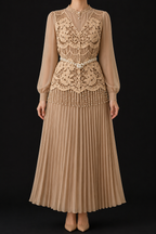AA 0120 Pearl Luxe Lace Dress