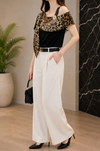 AA 0111F Wild Elegance Draped Top