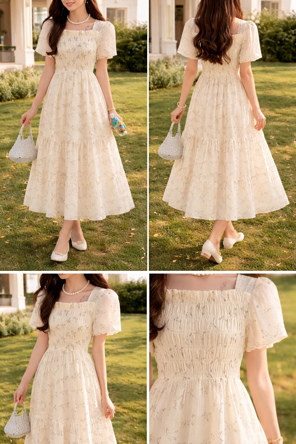 Daisy Whisper Midi Dress