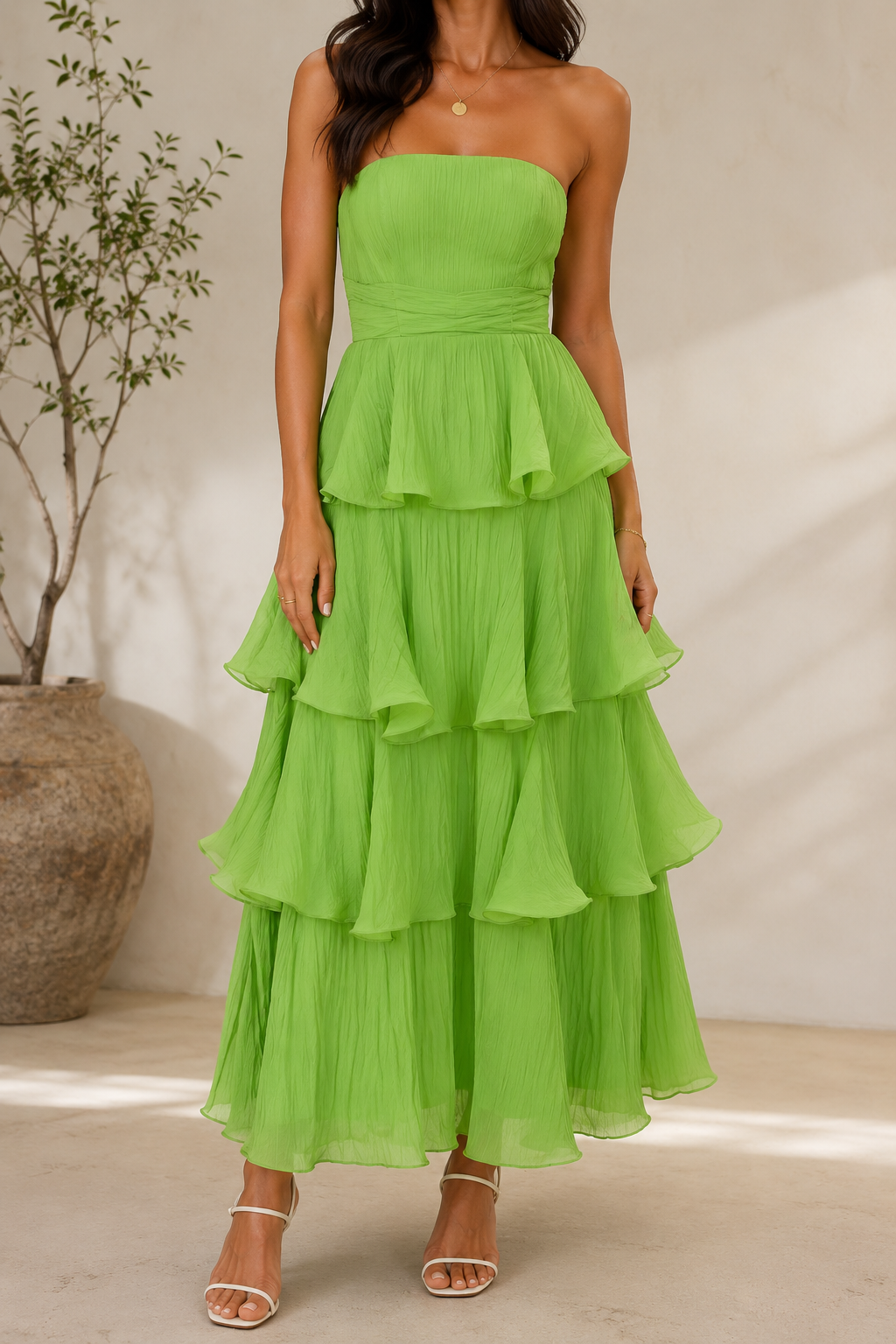 AA 0112C Dream Tiered Maxi Dress