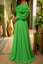AA 0113C Emerald Breeze Maxi Dress