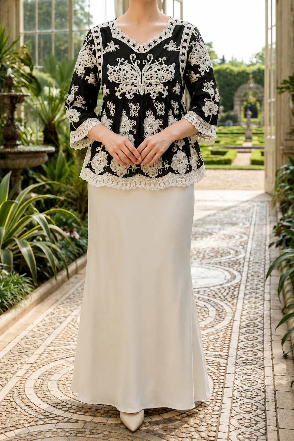 AA 0114C Garden Lace Top