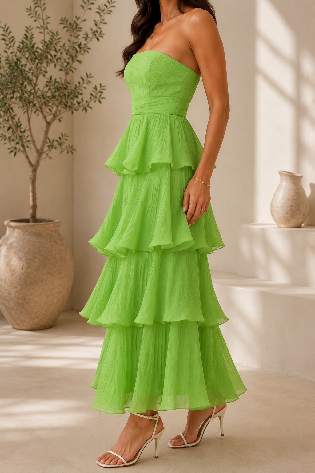 AA 0112C Dream Tiered Maxi Dress
