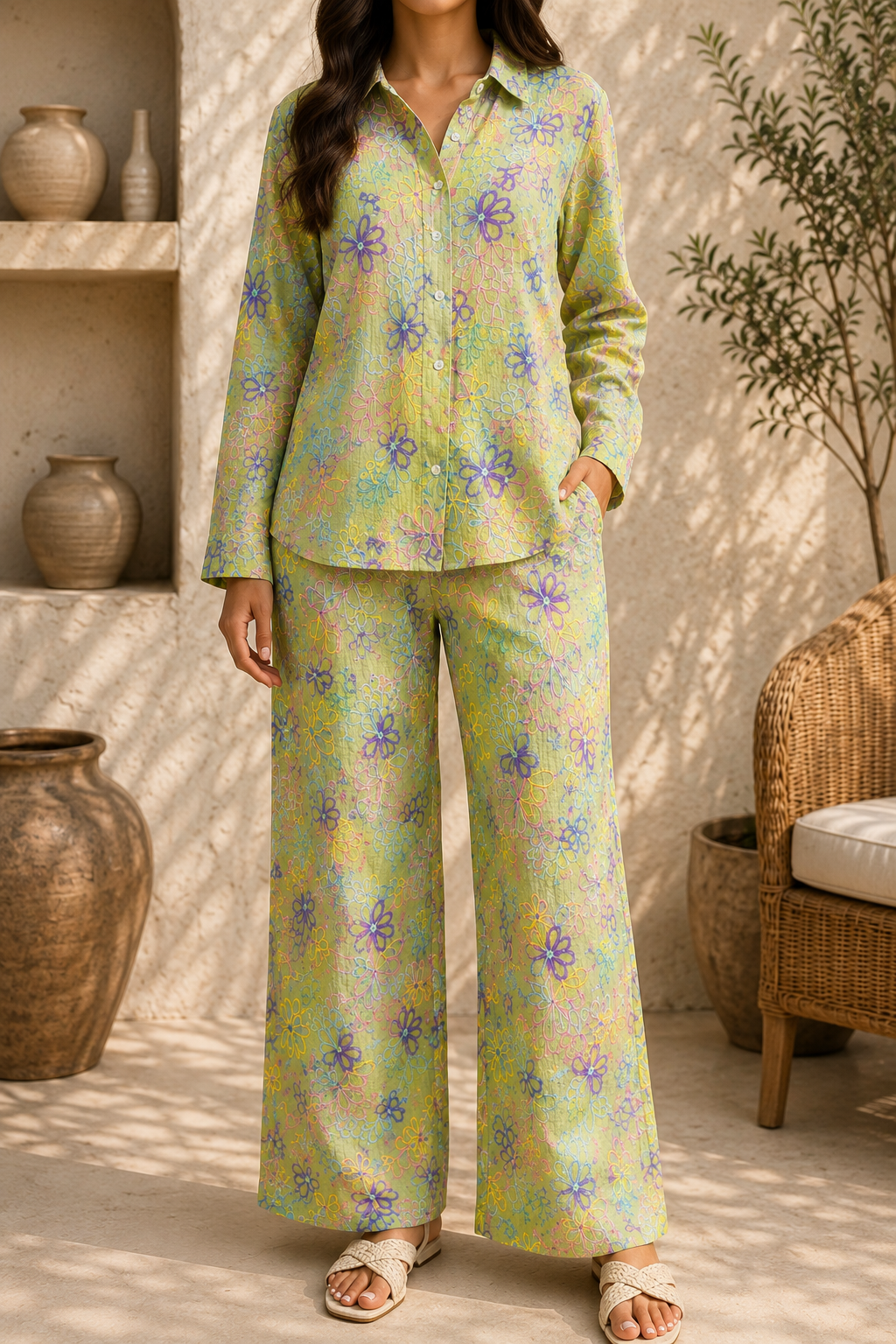 AA 152 Mint Bloom Coord Set
