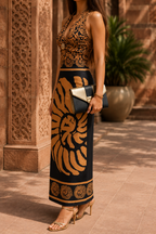 AA 0112C Midnight Muse Maxi Dress