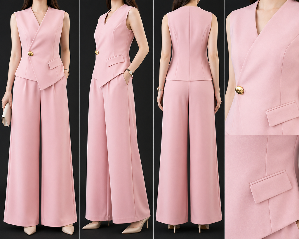 AA 0113 Veloura Blush Suit