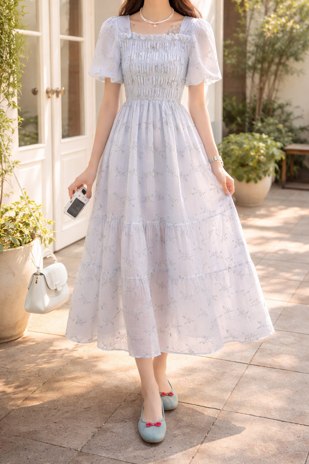 Daisy Whisper Midi Dress