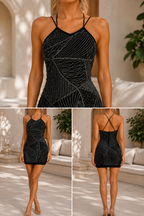 AA 0112C Crystal Bodycon Dress