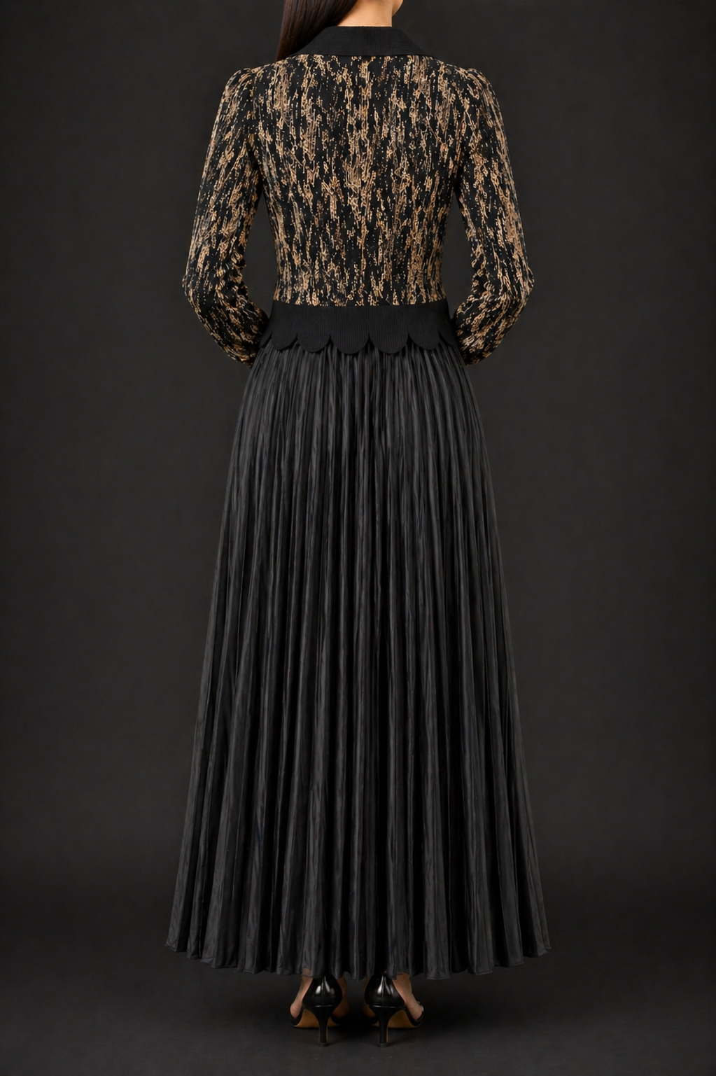 AA1102-Aurelia Pleated Dress