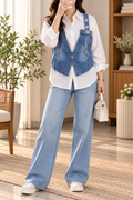 Denim Luxe Embellished Vest GG