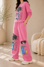 AA 0111C Cartoon Lounge Co-Ord Set