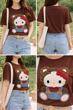 Teddy Kitty Charm Tee