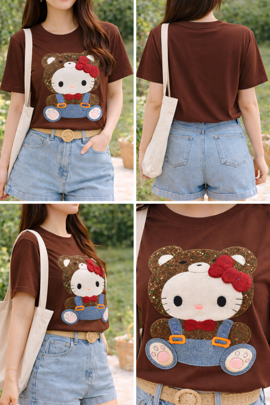 Teddy Kitty Charm Tee