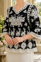 AA 0114C Garden Lace Top