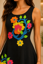 AA 144 Embroidered Skater Dress