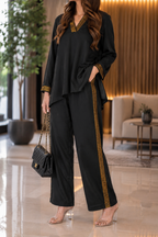 AA 0112C Midnight Gold Co-ord Set