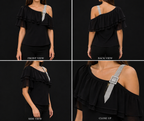 Crystal Strap Elegance Top