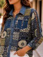 AA0128 Boho Patchwork Shirt