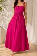 AA 0112C Tie-Strap Maxi Dress