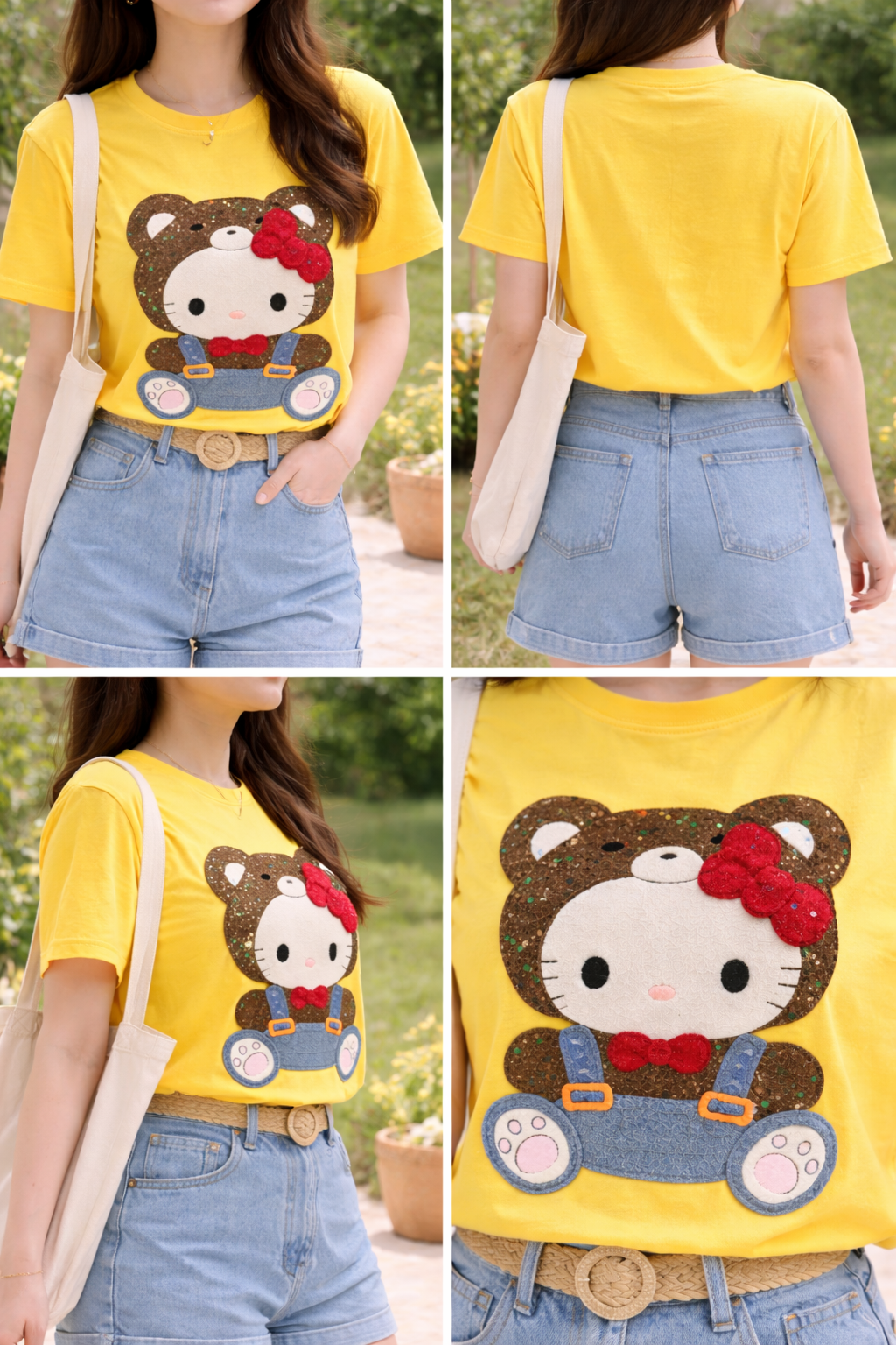 Teddy Kitty Charm Tee