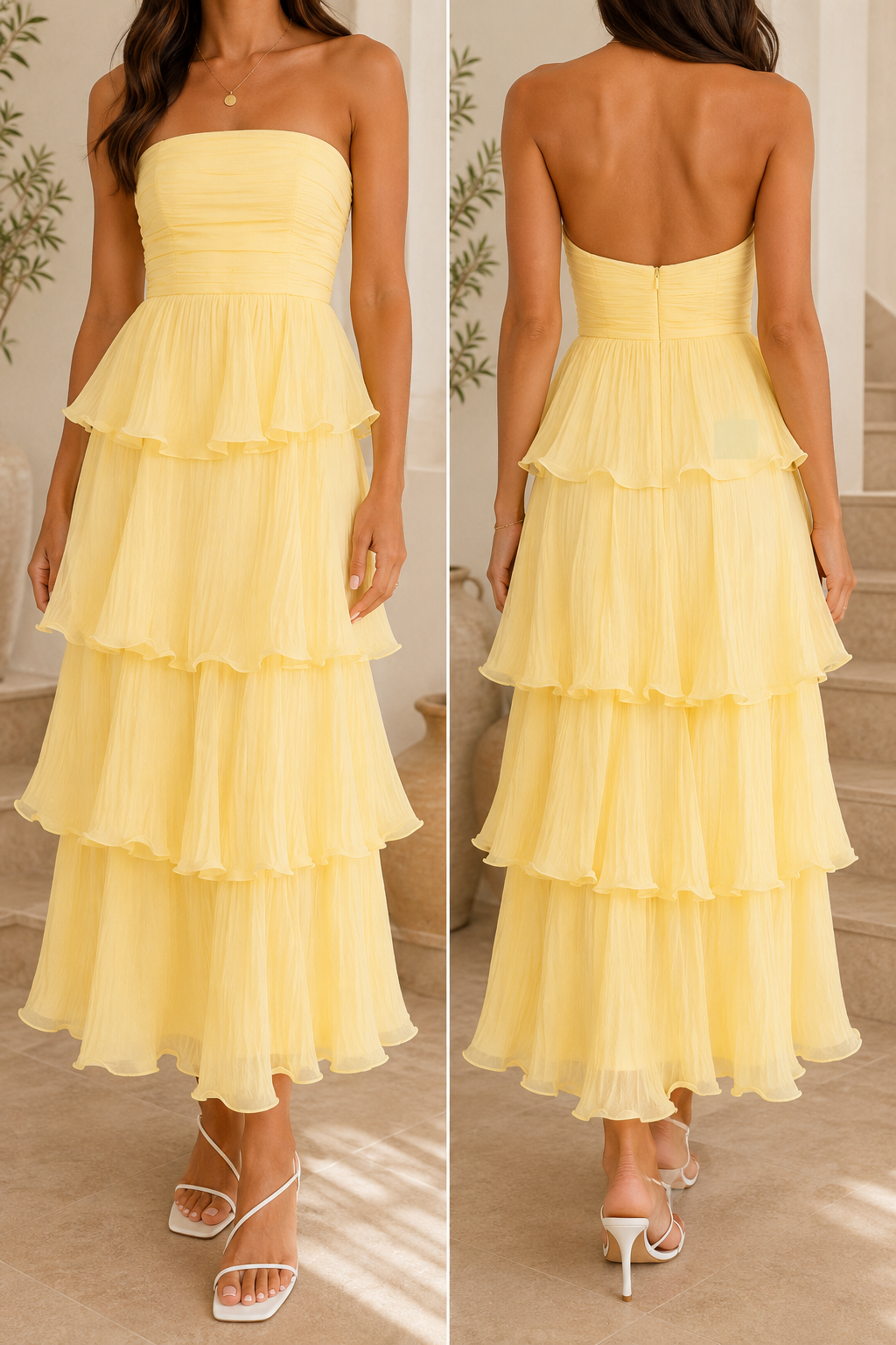 AA 0112C Dream Tiered Maxi Dress
