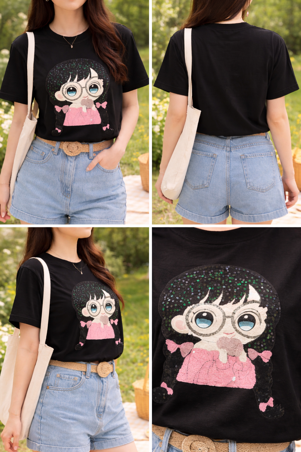 Glitter Girl Charm Tee