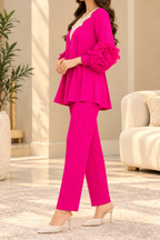 AA 0111 Floral Sleeve Co-ord Set