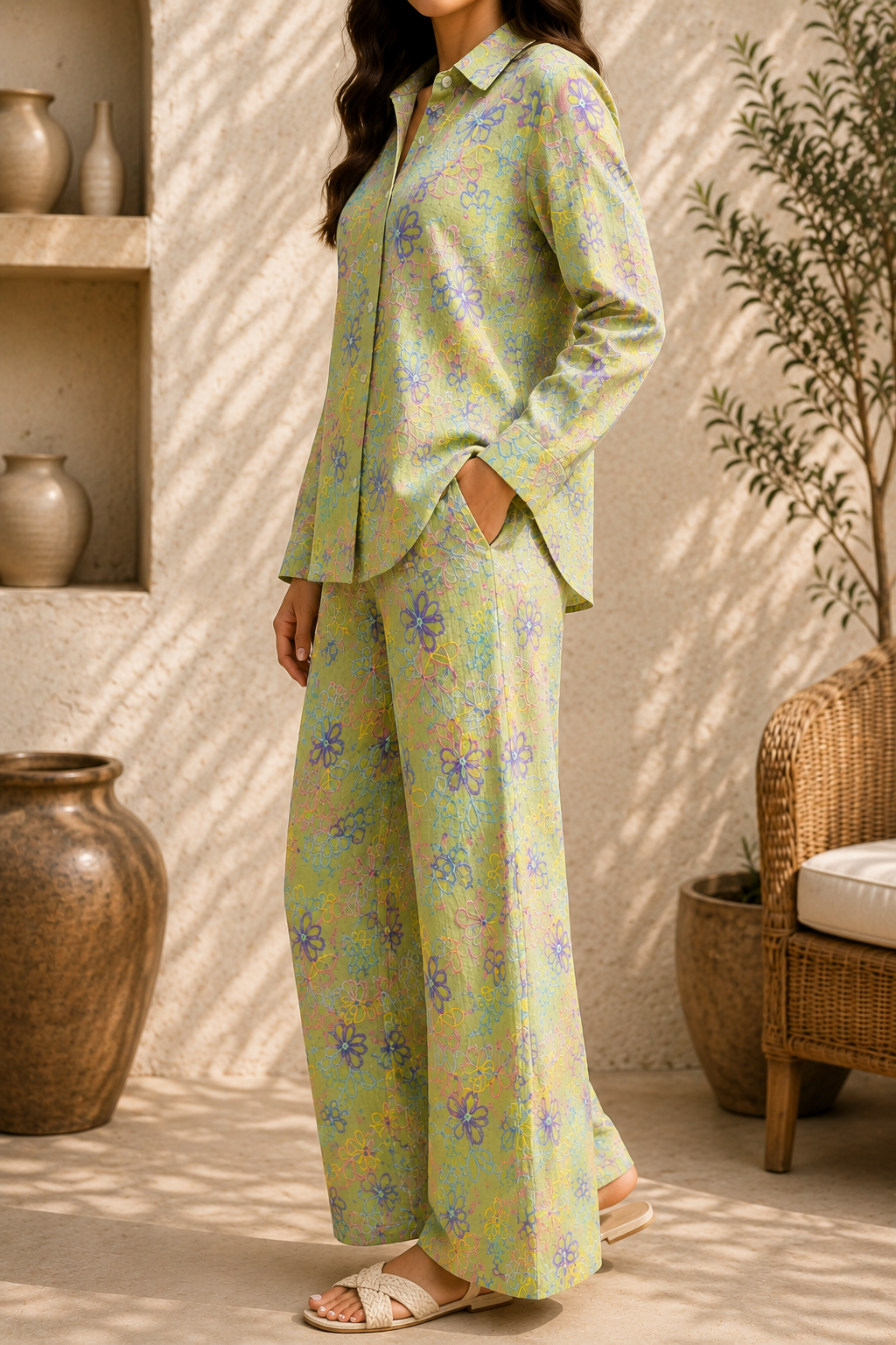 AA 152 Mint Bloom Coord Set