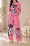 AA 0111C Cartoon Lounge Co-Ord Set