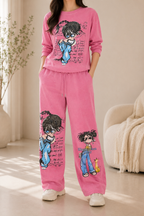 AA 0111C Cartoon Lounge Co-Ord Set