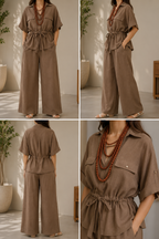 AA 0111F Breeze Linen Co-ord Set