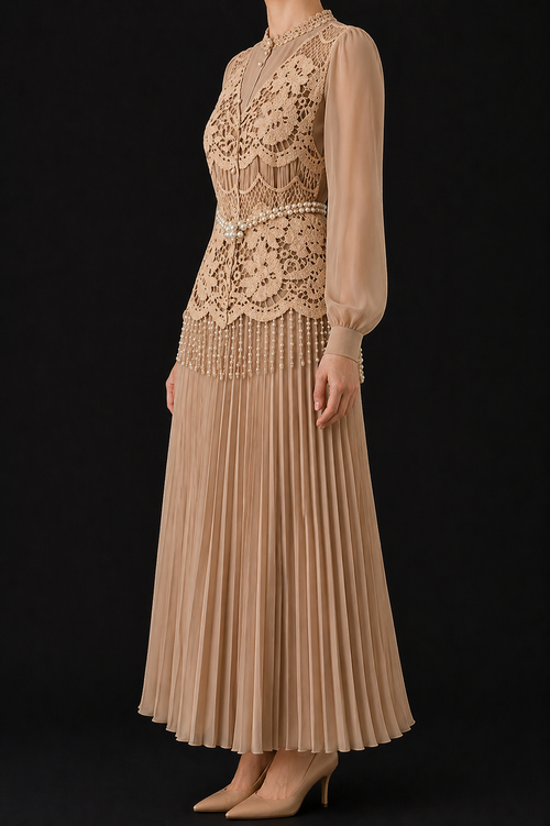 AA 0120 Pearl Luxe Lace Dress