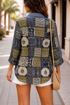 AA0128 Boho Patchwork Shirt