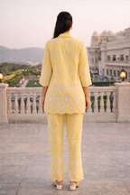 Yellow Embroidered Co-ord Set