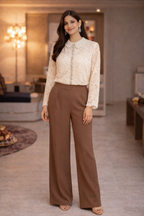 Pearl Blossom Lace Top