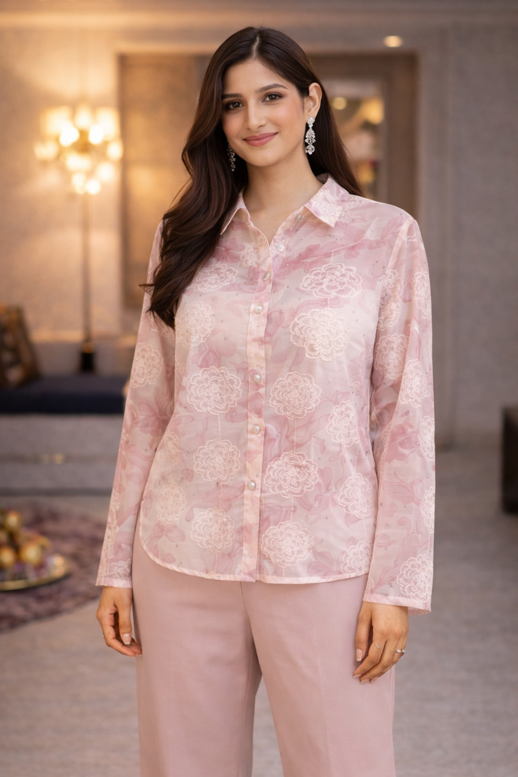 Blush Petal Pearl Shirt