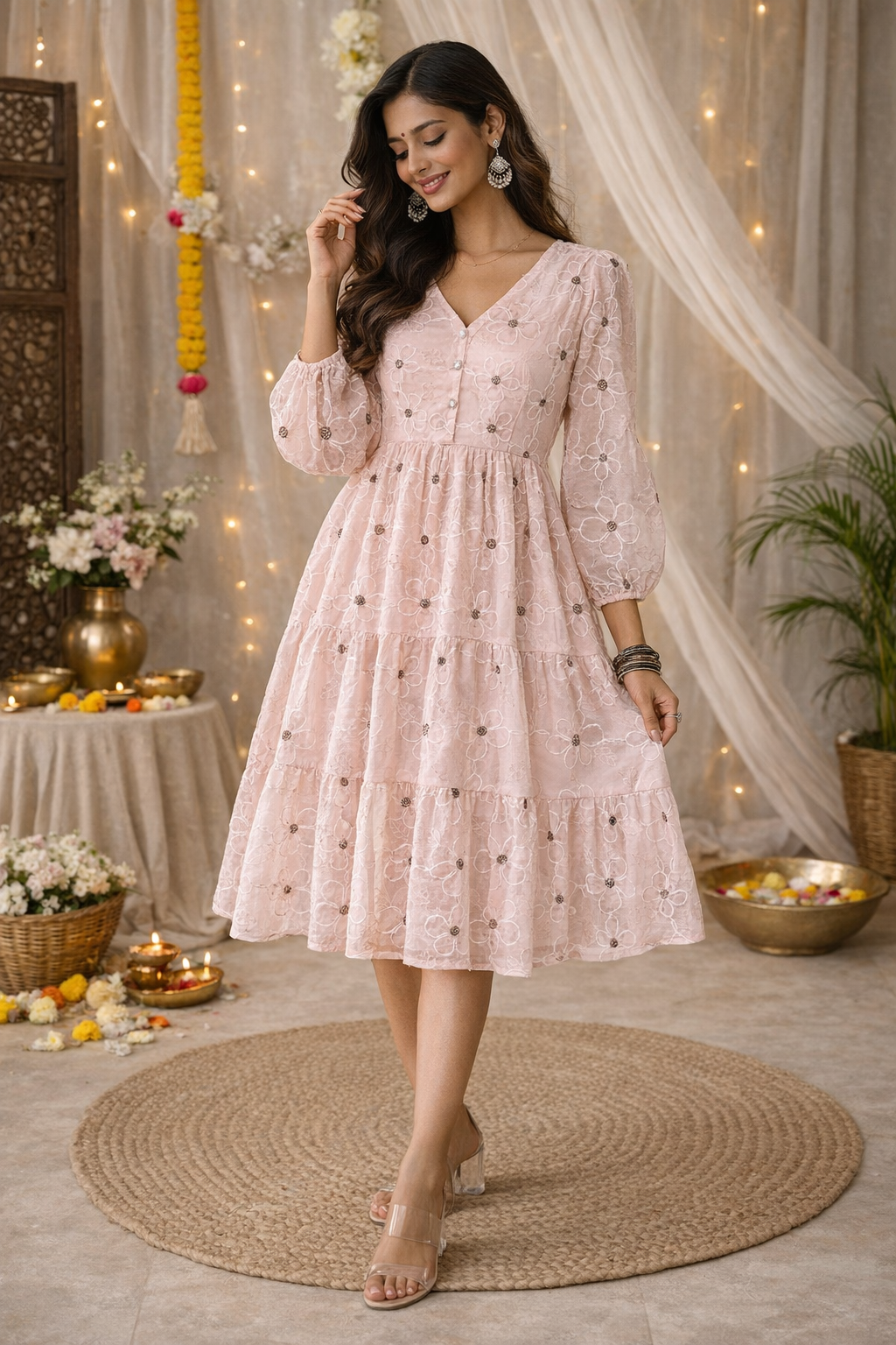 Spring Whisper Midi Dress