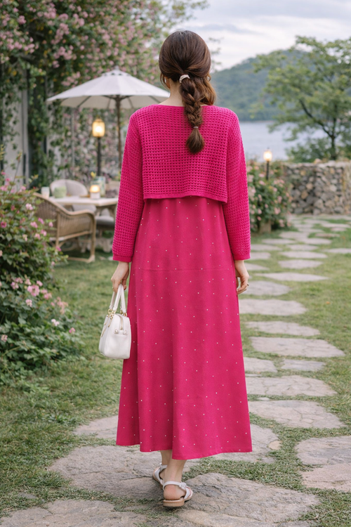 AA 0111F Sunlit Grace Dress Set