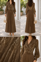 AA1102-Aurelia Pleated Dress