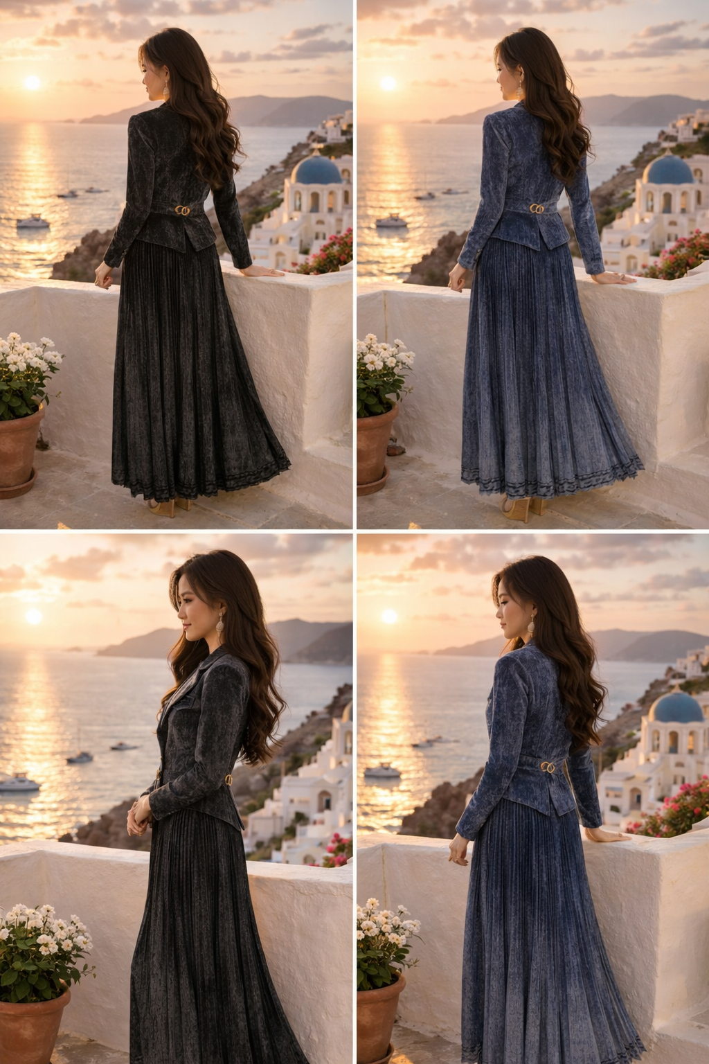 Royal Flow Pleated Ensemble