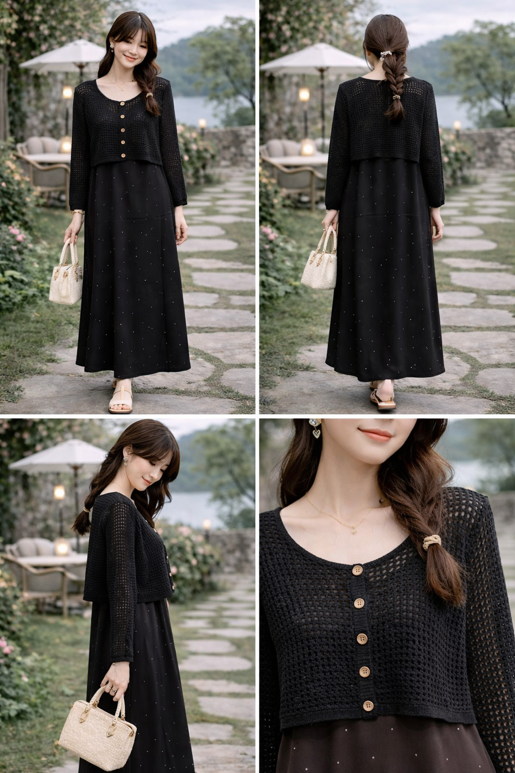 Sunlit Grace Dress Set